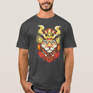 Camiseta Jaguar Samurai Ilustracion Samurai Cat Samurai 