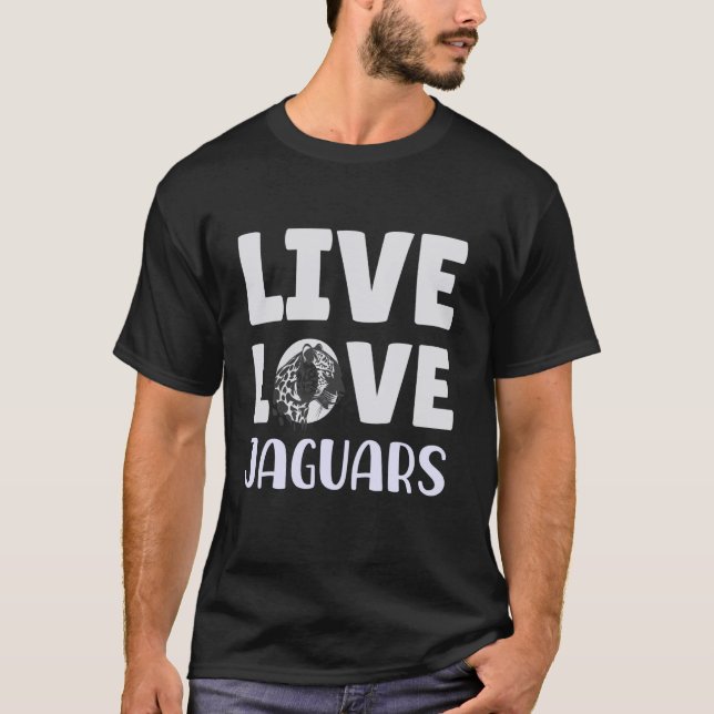 Camiseta Jaguar Shirt Jaguar Lover Live Love Jaguars (Anverso)