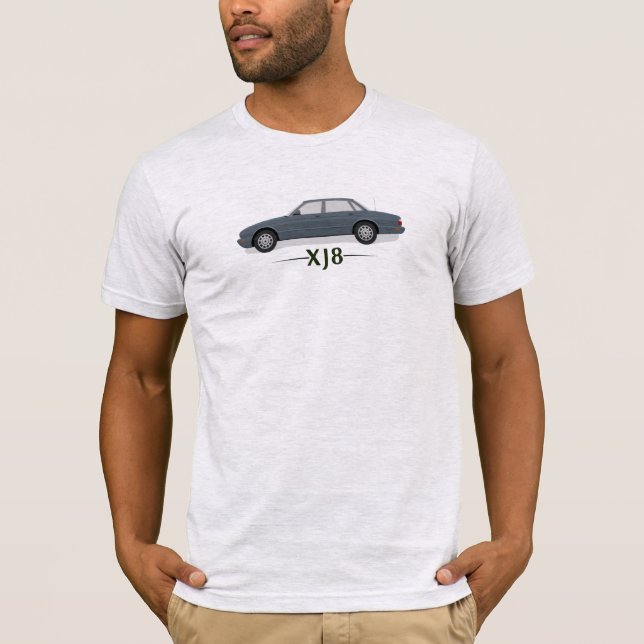 Camiseta Jaguar XJ8 Luxury Car Gift Blue -