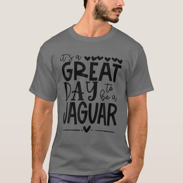 Camiseta Jaguars Teacher School Sports Fan Team Spirit Grea (Anverso)