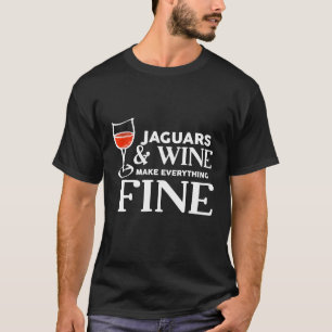 Camiseta JAGUARS Y Vino Hacen Todo Bien JAGUAR