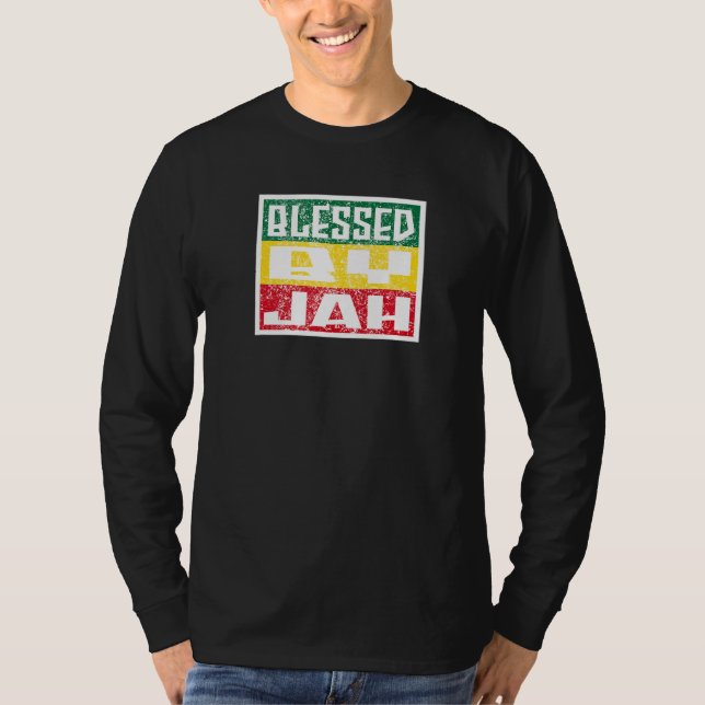 Camiseta Jah Bless Rasta Raggae Ragga Roots God Rasta (Anverso)