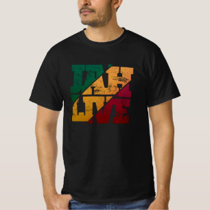 Camiseta Jah Live Rasta Colores Molestos Reggae