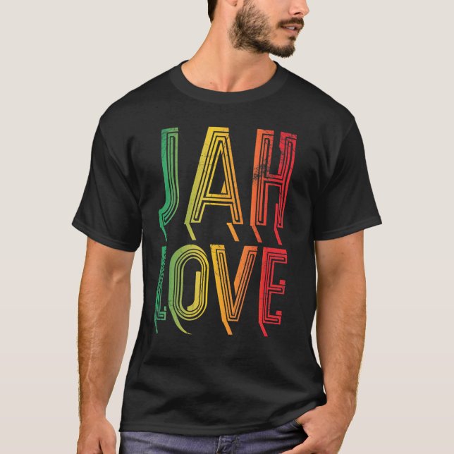 Camiseta Jah Love For Reggae Rasta (Anverso)