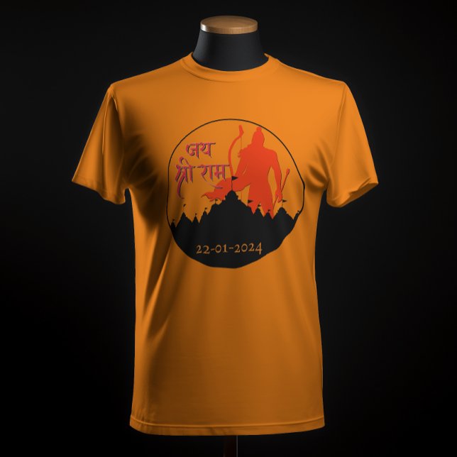 Camiseta Jai Shree Ram Pran Pratistha (Subido por el creador)