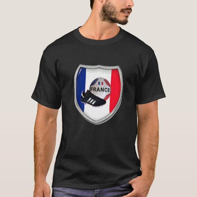 Camiseta J'aime La France J'aime Le Football Maillot Pour L (Anverso)