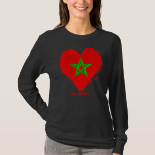 Camiseta J'aime Le Maroc I Love Morocco Le Maroc Dans Le Co