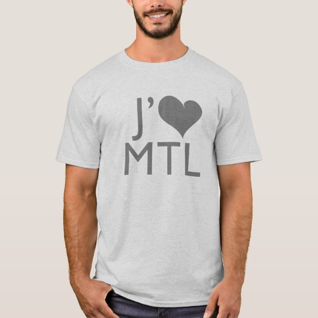 Camiseta J'aime Montreal (Anverso)