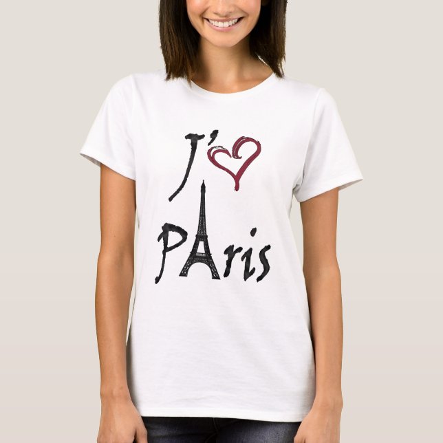 Camiseta j'aime París (Anverso)