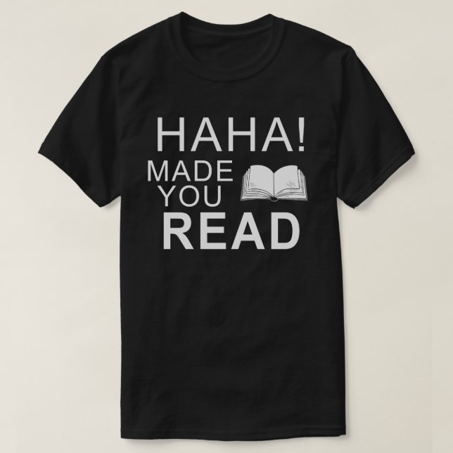 Camiseta jaja te hizo leer profesor (Diseño del anverso)