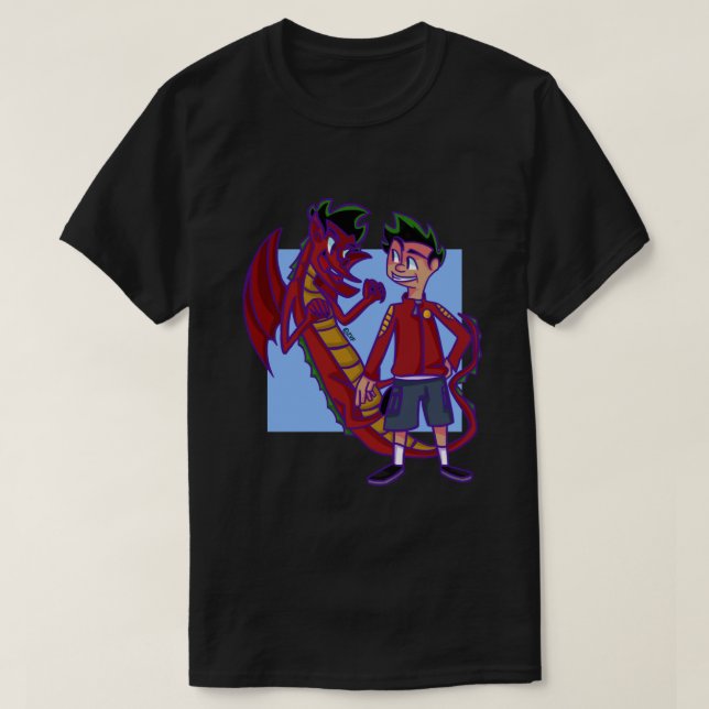 Camiseta Jake Long de Dragon Americano .png (Diseño del anverso)
