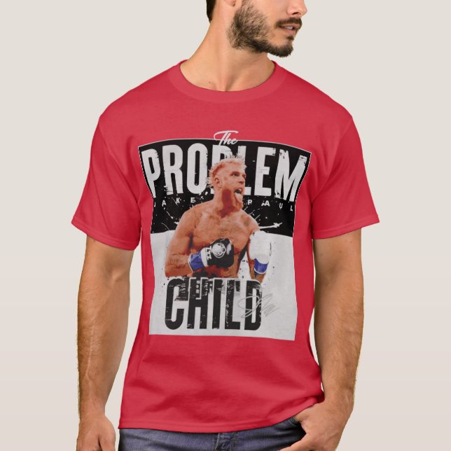 Camiseta Jake Paul La firma del niño problemático (Anverso)