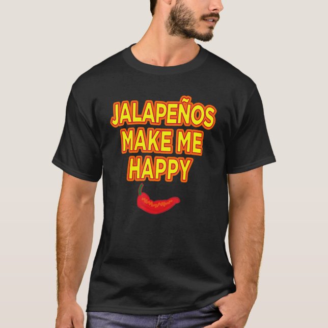 Camiseta Jalapenos Hazme Feliz (Anverso)