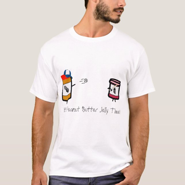 Camiseta Jalea de la mantequilla de cacahuete con un bate (Anverso)