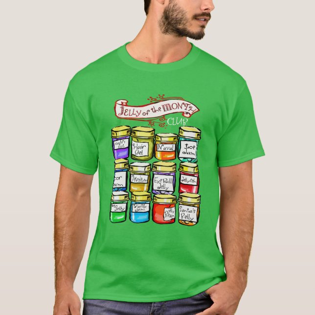 Camiseta Jalea del navidad divertido del club del mes (Anverso)