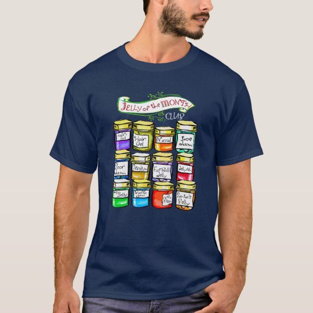 Camiseta Jalea del navidad divertido del club del mes (Anverso)