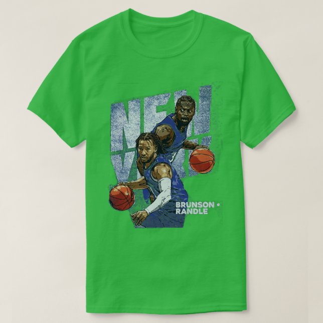 Camiseta Jalen Brunson Julius Randle New York Duo (Diseño del anverso)