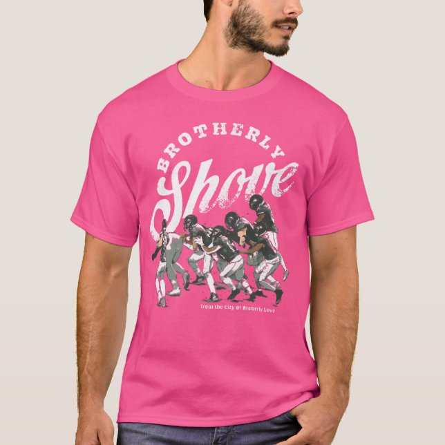 Camiseta Jalen Hurta Filadelfia Brotherly Shove (Anverso)