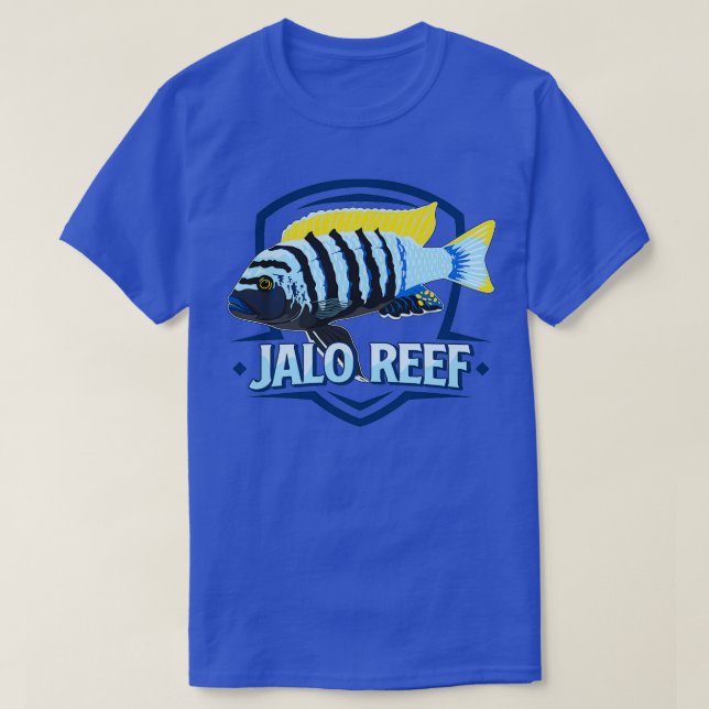 Camiseta Jalo Reef Mbuna Cichlid Lake Malawi Cynotilapia af (Diseño del anverso)