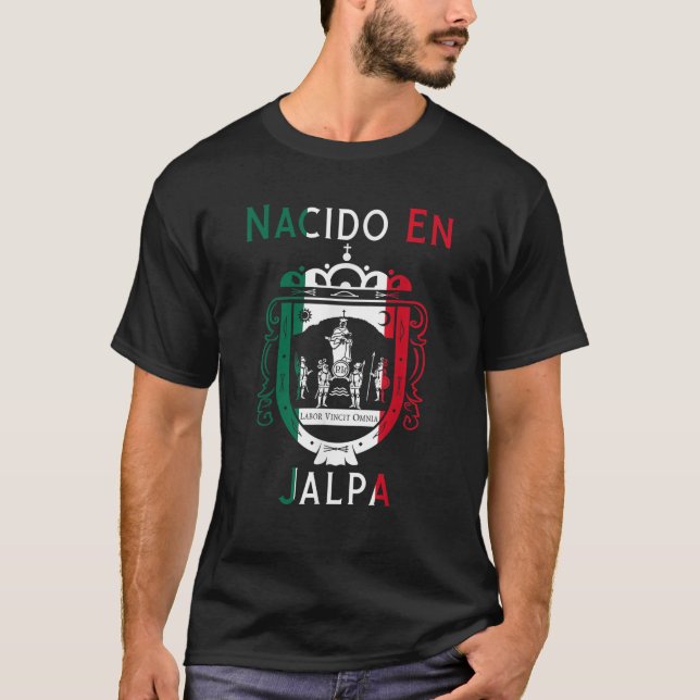 Camiseta Jalpa Zacatecas Mexico Escudo Y Lema Arte Emblem M (Anverso)