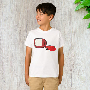 Camiseta Jam Cute Rojo Jelly Jar derramado
