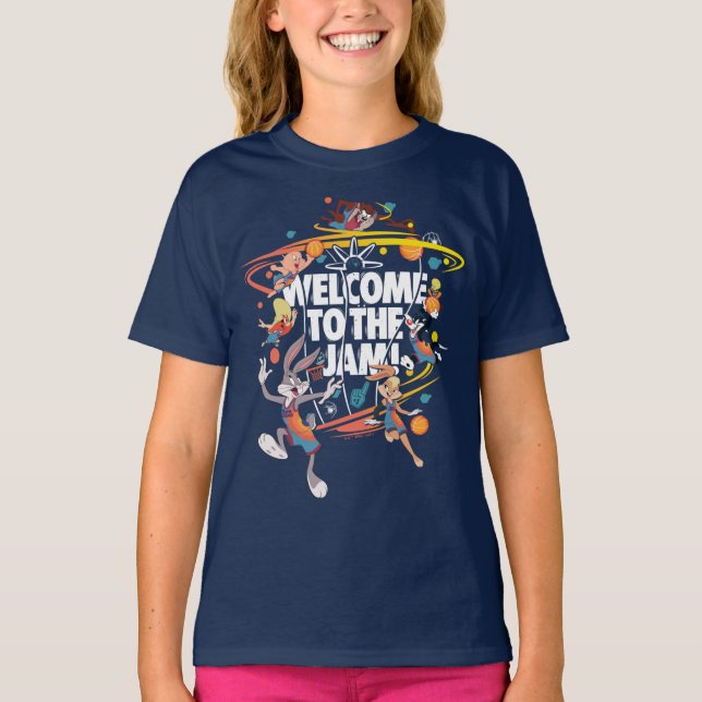 Camiseta JAM ESPACIAL: UN NUEVO LEGACY™ | Bienvenidos a la  (Anverso)
