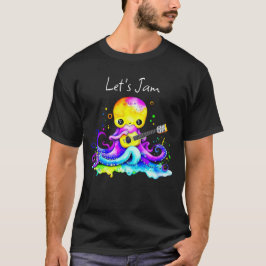 Camiseta Jam | Octopus Tocando Guitarra Acústica