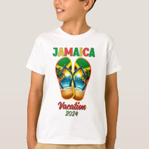 Camiseta Jamaica 2024 Flip Flop Vacation Tropical Beach