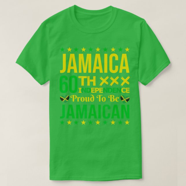 Camiseta Jamaica 60.ª independencia orgullosa de ser jamaiq (Diseño del anverso)