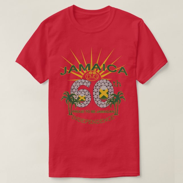 Camiseta Jamaica 60.ª Independencia Orgullosa de ser jamaiq (Diseño del anverso)