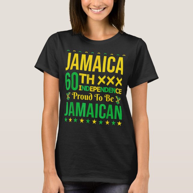Camiseta Jamaica 60.ª Independencia Orgullosa de ser libre  (Anverso)