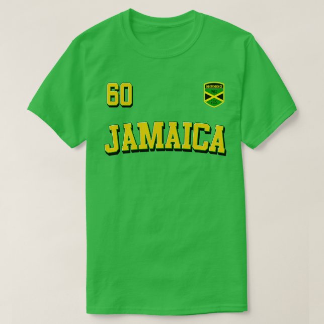 Camiseta JAMAICA 60 Día de la Independencia 19622022 Raíz d (Diseño del anverso)