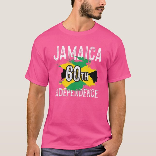 Camiseta Jamaica 60° Día de la Independencia para Hombres y (Anverso)