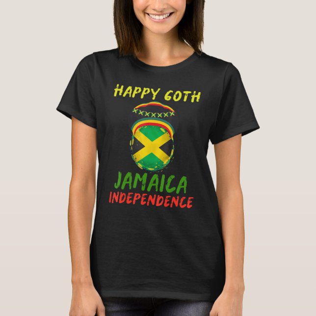 Camiseta Jamaica: 60° independencia 2022 (Anverso)