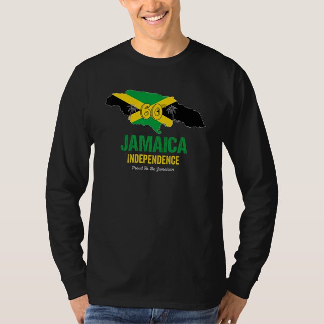 Camiseta Jamaica 60th Celebration Independence Proud Jamaic (Anverso)