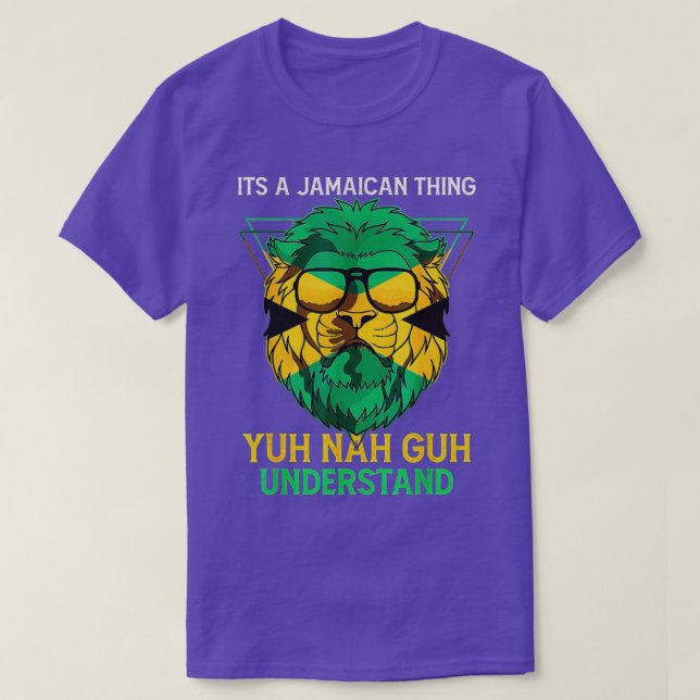 Camiseta Jamaica 60th Independence Day  Reggae Jamaican Lio (Diseño del anverso)