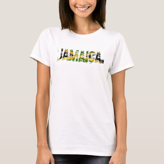 Camiseta Jamaica apenó la tapa del tanque de la bandera (Anverso)