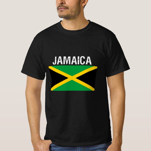 Camiseta Jamaica, bandera de Jamaica (Anverso)