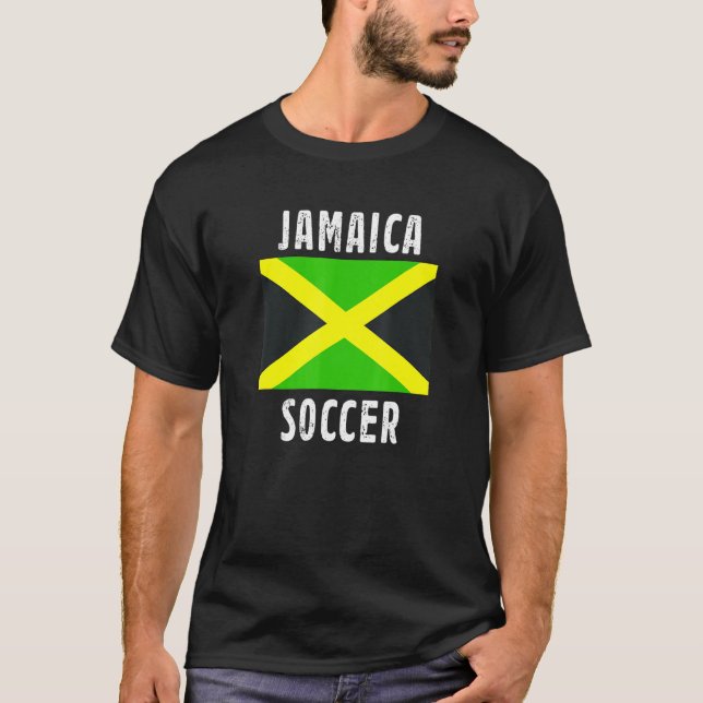 Camiseta Jamaica Bandera Soccer Jamaican (Anverso)