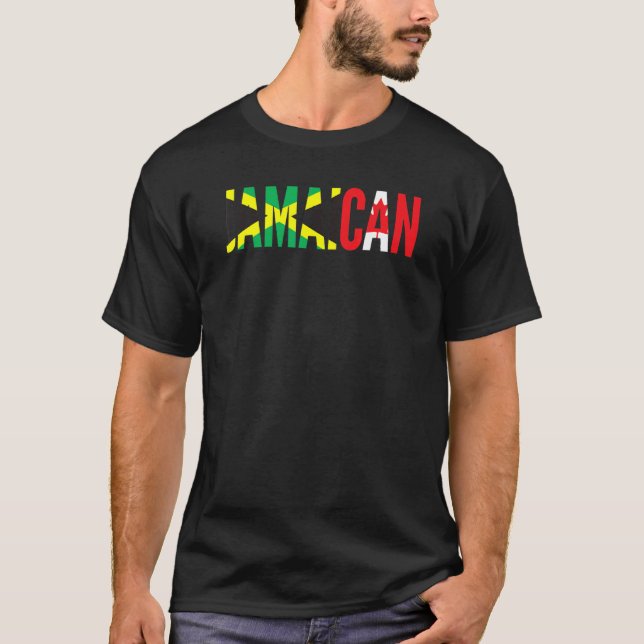 Camiseta Jamaica Canada Flag for Half Canadian Jamaican Roo (Anverso)