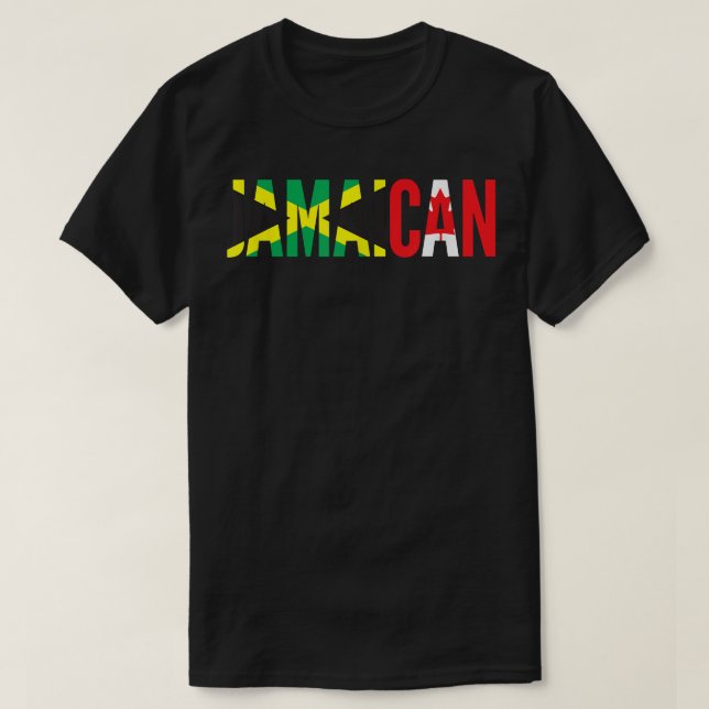Camiseta Jamaica Canada Flag Themed for Half Canadian Jamai (Diseño del anverso)