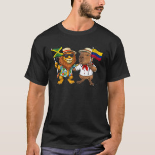 Camiseta Jamaica Colombia Bandera Raíces Jamaicanas Herenci