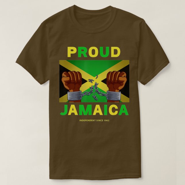 Camiseta Jamaica: Día de la Independencia 2022 Orgulloso ja (Diseño del anverso)