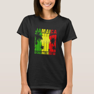 Camiseta Jamaica Dice Que Debo Ir Vacaciones De Playa Atard