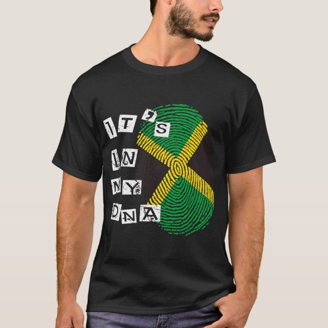 Camiseta Jamaica En Mi ADN Orgulloso Niño Jamaiquino Bander (Anverso)