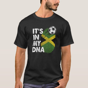 Camiseta Jamaica En Mi Equipo De Bandera Jamaiquina De Adn 