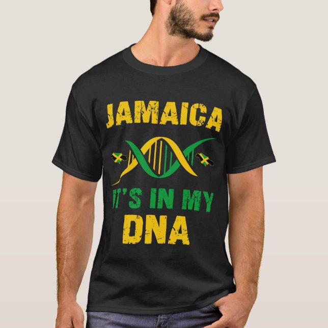 Camiseta Jamaica está en mi ADN Patrimonio jamaiquino (Anverso)