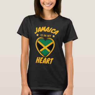 Camiseta Jamaica Está En Mi Corazón Orgullosa Bandera Jamai