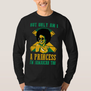 Camiseta Jamaica Flag Afro No solo soy una princesa, soy un