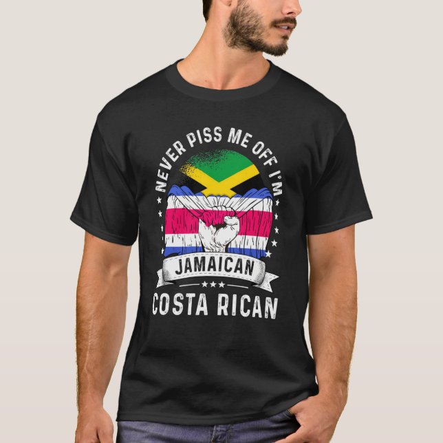 Camiseta Jamaica Flag Costa Rica Grown Humor Citizen Pride (Anverso)
